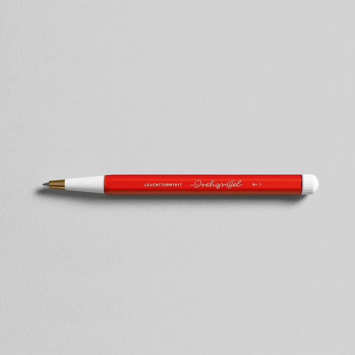 Drehgriffel Nr. 1, Rouge - Stylo gel avec encre noire