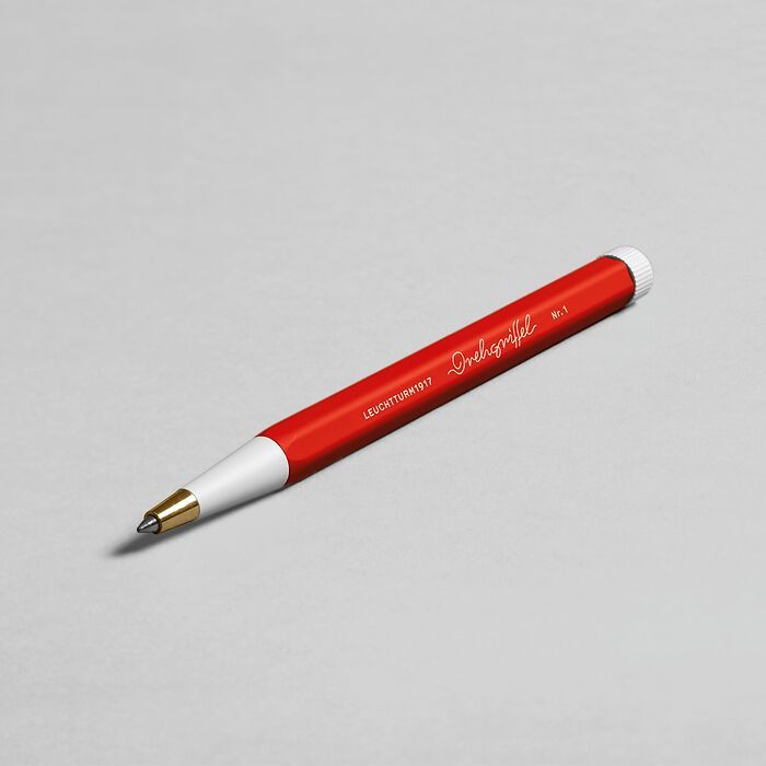 Drehgriffel Nr. 1, Rouge - Stylo gel avec encre noire