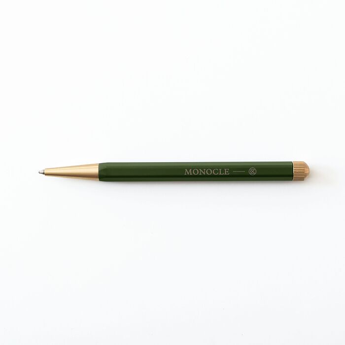 Drehgriffel Nr. 1, Olive, Stylo à  bille avec encre noire - Monocle