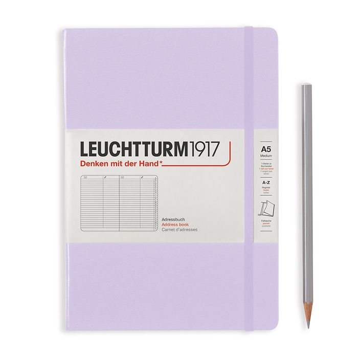 Le Carnet d'adresses Medium (A5) couverture rigide, Lilac