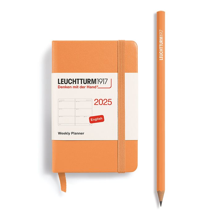 Agenda Semainier Mini (A7) 2025, Apricot, Anglais