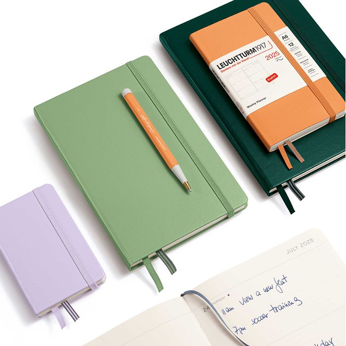 Agenda Semainier Medium (A5) 2025, Couverture souple, Forest Green, Anglais