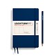Carnet de notes Paperback (B6+), Couverture rigide, 219 pages num., Bleu Marine, blanc